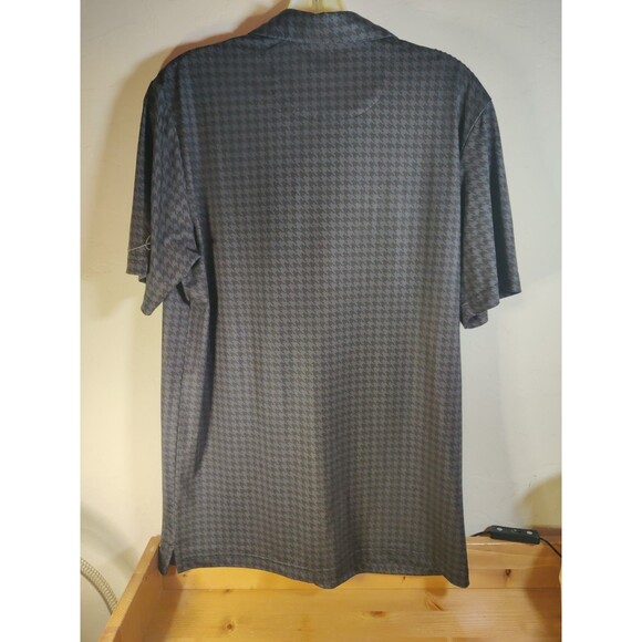 Boston Scott GEN 1 Mens Golf Polo NWT Gray Black Houndstooth S Athletic MSRP $79 - Picture 7 of 7